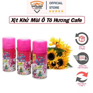 Chai xịt khử mùi trên ô tô, xe hơi hương cà phê hàn quốc chống say xe cao cấp