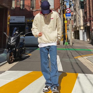 Áo 1993Studio Half Zip Nỉ Xuất Hàn