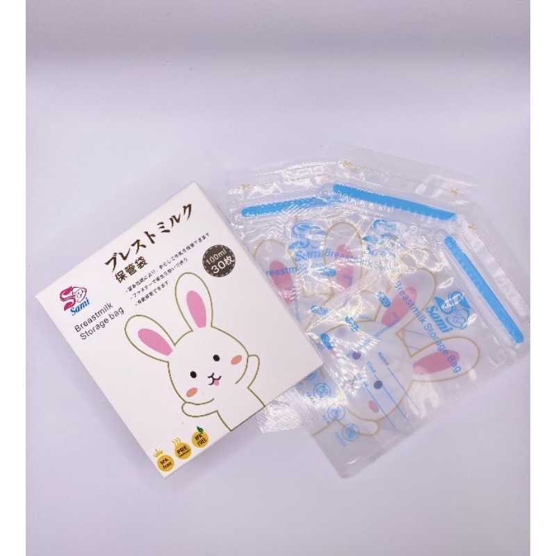 Hộp 30 Túi Trữ Sữa Sami 100ml - Nhật Bản