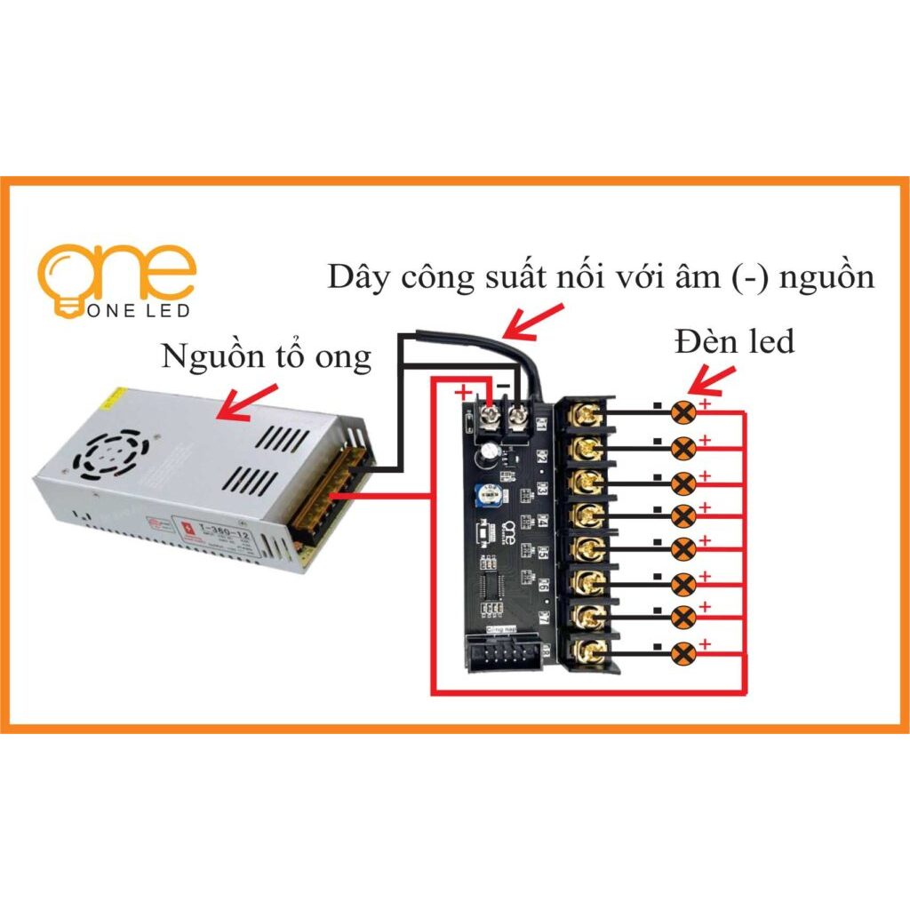Mạch led vẫy 6A - oneled 4 - 8 - 12 - 16 - 24 kênh điều khiển biển led vẫy, làm biển quảng cáo