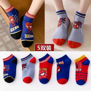  Tất Người Nhện Cho Bé Vớ Trẻ Em Hoạt Hình Siêu Nhân Chất Liệu Cotton Thấm Hút Mồ Hôi 1-8 Tuổi 