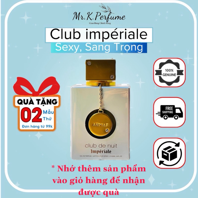 10ml Armaf Club de Nuit White Imperial EDP | Nước hoa nữ chính hãng
