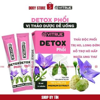 Bổ phổi, giảm ho khan, ho đờm, thải độc phổi, cải thiện và phòng ngừa các vấn đề về hô hấp, vitrue detox