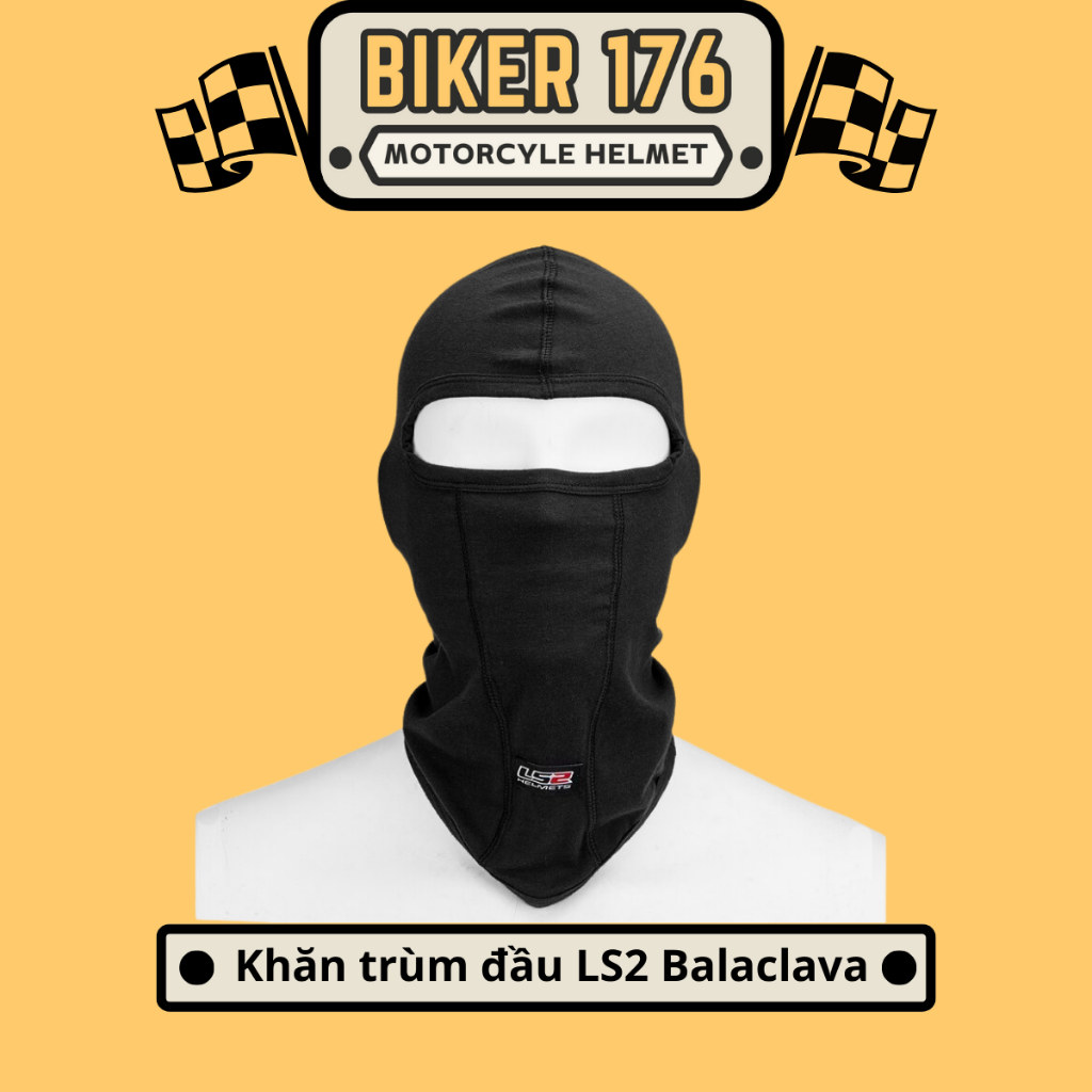 Khăn trùm đầu ninja LS2 Balaclava chính hãng - BIKER 176 - Mũ bảo hiểm chính hãng Vũng Tàu