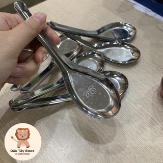 thìa , dĩa inox cán hoa thìa phở