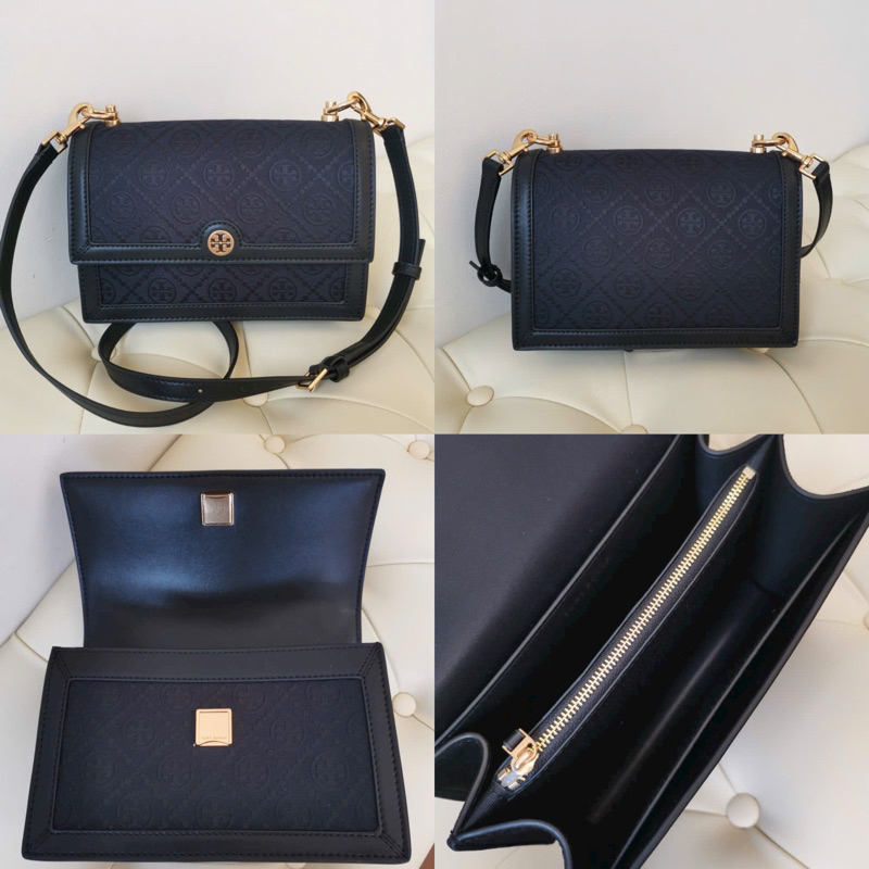 Túi Burch T Monogram Denim mượt mà