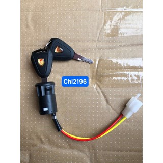 Khóa đơn 2 dây lắp xe điện Xmen , 133S , 133M chìa đẹp