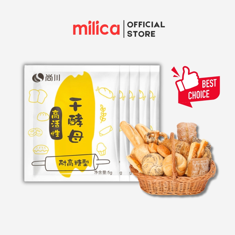 Combo 5 gói Men nở SHANGCHUAN lên men nhanh, 1 gói 5g
