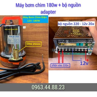 Máy bơm nước chìm 12v - máy bơm tõm 12v - máy bơm thả chìm