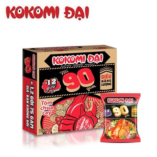 Thùng 30 gói mì tôm chua cay kokomi đại 90 gram