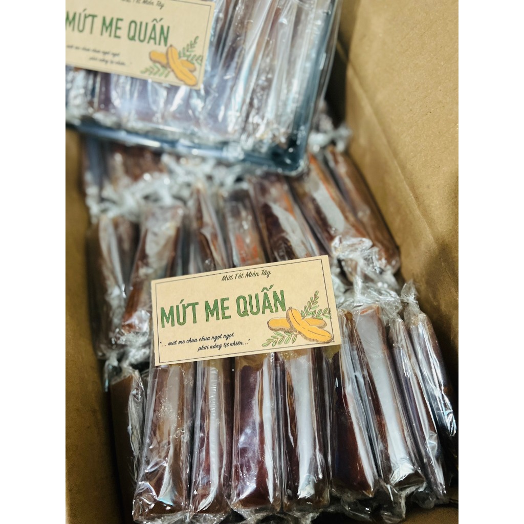 Mứt me quấn nguyên trái hộp 500g - Mứt tết 2024