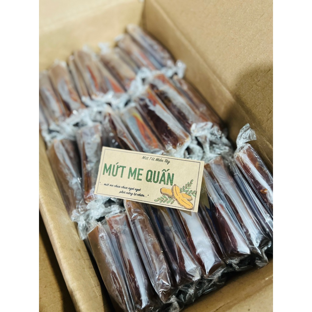 Mứt me quấn nguyên trái hộp 500g - Mứt tết 2024