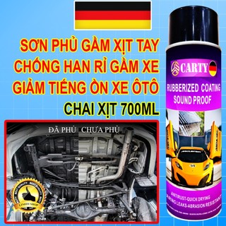 Sơn Phủ Gầm Ôtô - Xịt Gầm Xe Ôtô - Sơn Cao Su Non Xịt Tay Giảm Tiếng Ồn Đá Văng, Tăng Độ Bền Khung Gầm, Cách Âm Xe Hơi