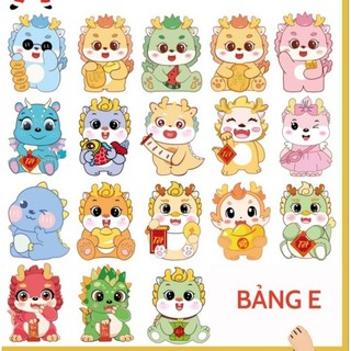 Lì xì chibi phản quang loại 1, combo 5 bao lì xì chibi phản quang loại 1 tết 2025. lì xì tết 2025