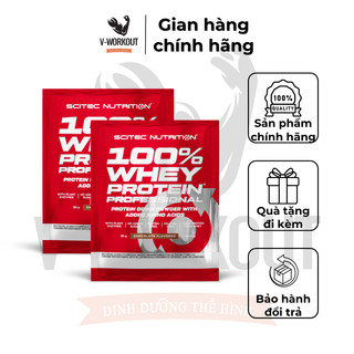  Sample Whey Protein | Combo 5-10 gói 30g Scitec Nutrition Sample 100% Whey Protein Professional - Tăng Cơ Nhanh 