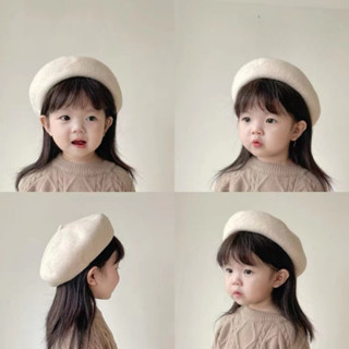 Mũ nồi cho bé, mũ beret dạ + dây rút ( túi zip ) hàng chuẩn xịn dành cho bé từ 3-9 tuổi