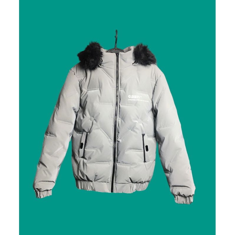 Áo phao Nam có mũ lông, phong cách Hàn