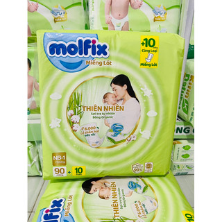 Miếng lót sơ sinh molfix thiên nhiên 90+10