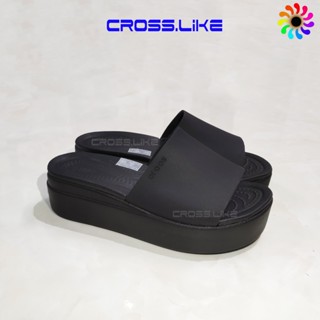 Dép lê nữ Cross Brooklyn Slide Sandal, dép lê quai ngang bản to, dép đế cao 5cm,  siêu êm, nhiều màu.