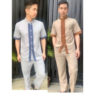 Đồ bộ nam đi chùa lãnh tụ phối nam