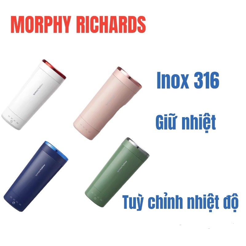 bình ấm đun nước giữ nhiệt pha sữa mini xiaomi morphy richards siêu tốc cầm tay di động du lịch