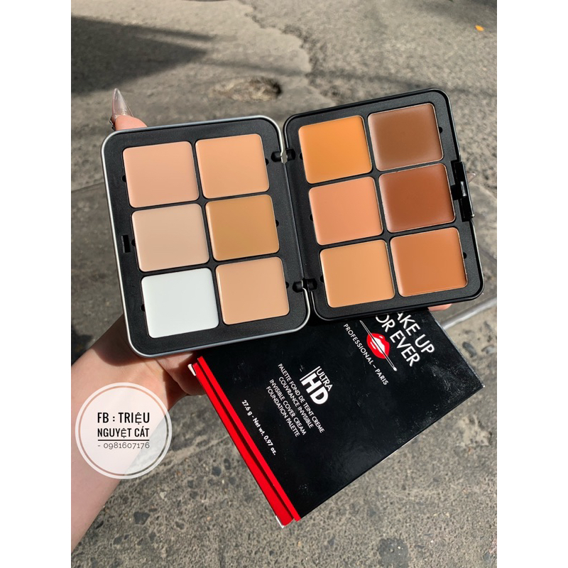 Bảng kem nền 12 ô make up for ever Ultra HD chính hãng