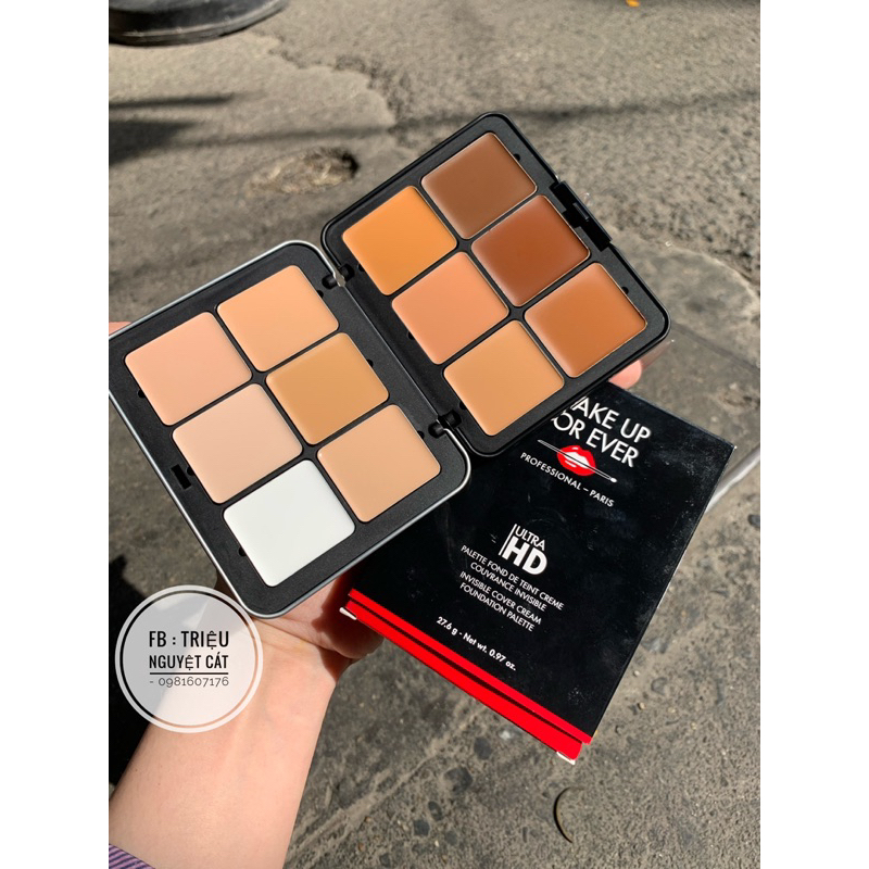 Bảng kem nền 12 ô make up for ever Ultra HD chính hãng