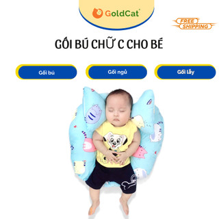Gối Cho Bé - Bộ gối chữ C Tai Voi GoldCat - Chống Trào Ngược