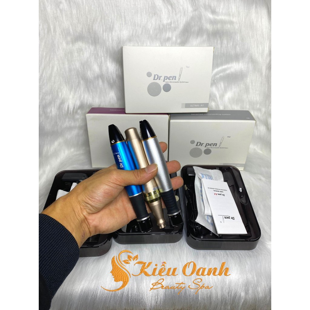 Máy phi kim , cấy phấn, cấy tảo Dr.pen A1 chuyên dùng cho spa,chăm sóc da cấy kim nano,kim 12,36