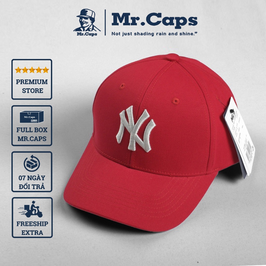 Nón kết logo NY cao cấp nam nữ - Mũ lưỡi trai unisex logo thêu thời trang thể thao phong cách Hàn Quốc Mrcaps NY05