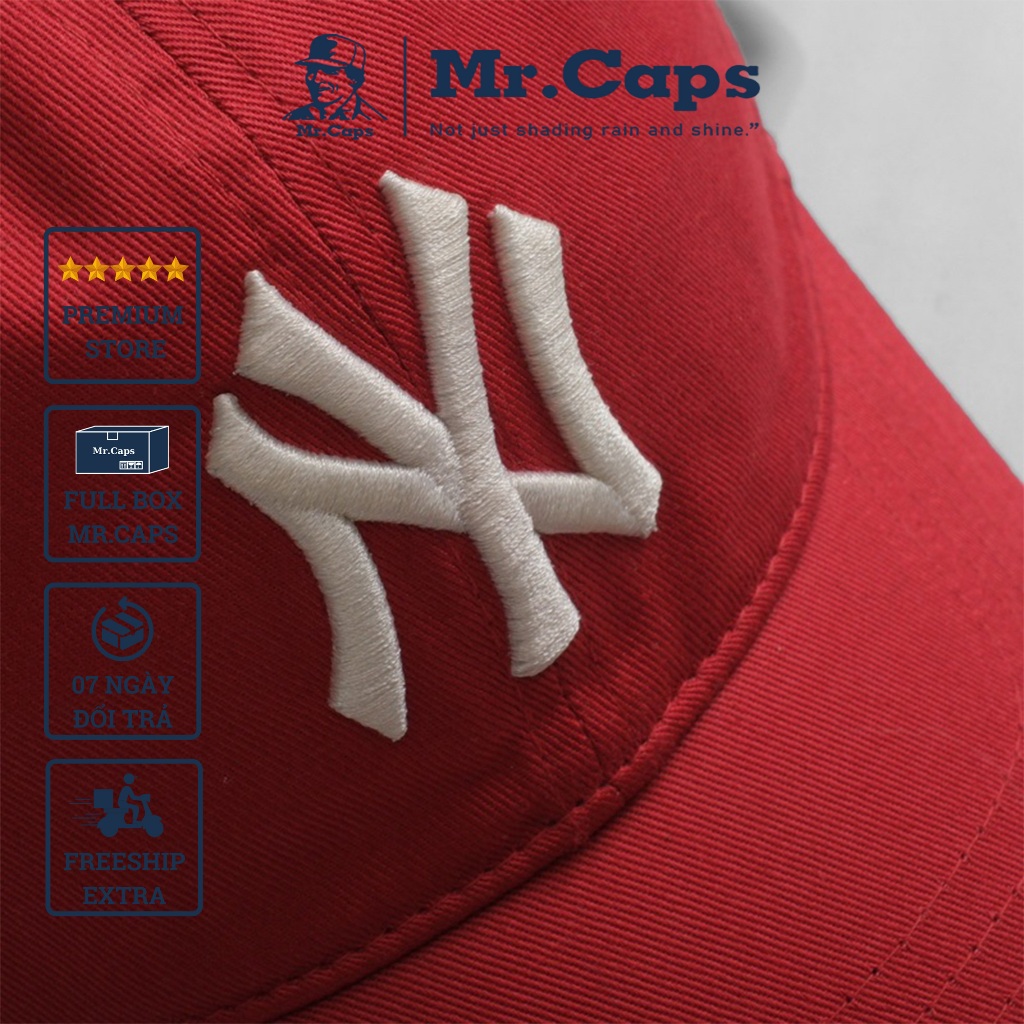Nón kết logo NY cao cấp nam nữ - Mũ lưỡi trai unisex logo thêu thời trang thể thao phong cách Hàn Quốc Mrcaps NY05