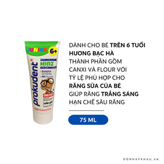 Kem đánh răng trẻ em Prokudent 75ml - Đức