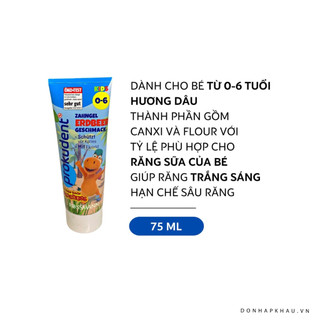 Kem đánh răng trẻ em Prokudent 75ml - Đức