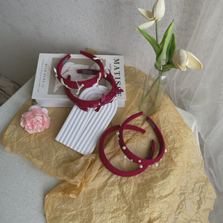  Mấn cài đầu cho mẹ và bé mùa Tết đỏ son 