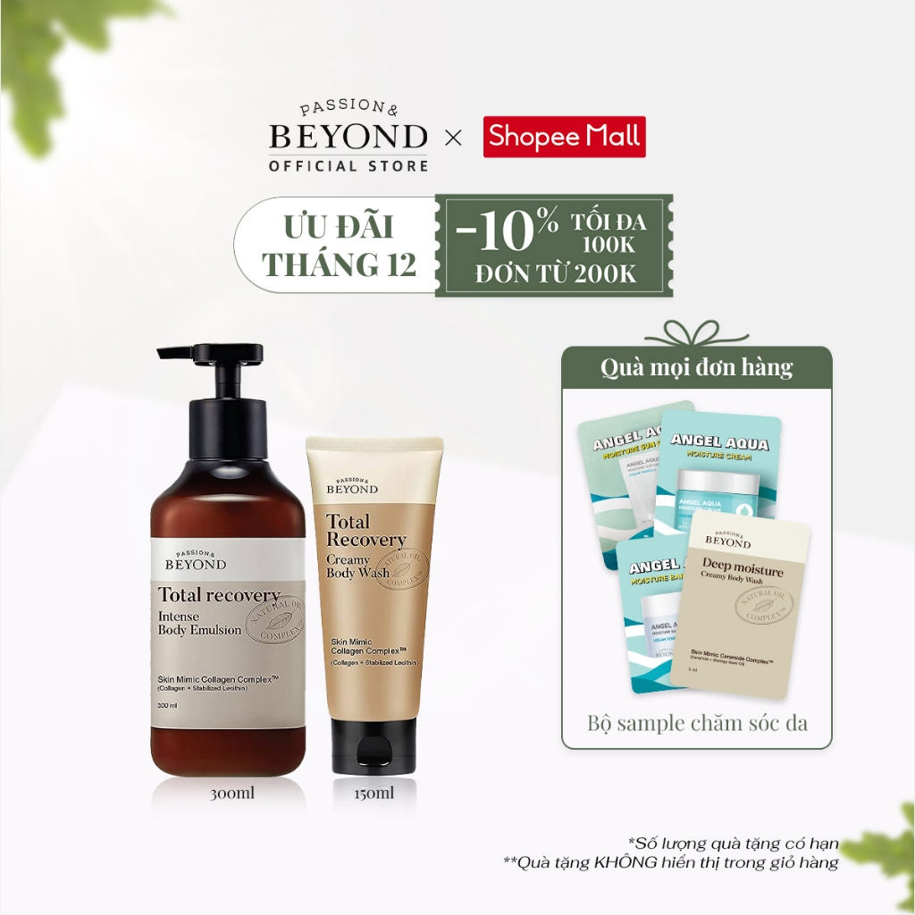 Bộ dưỡng ẩm chống lão hóa cho cơ thể Beyond Total Recovery Body Moisturizer Set 450ml