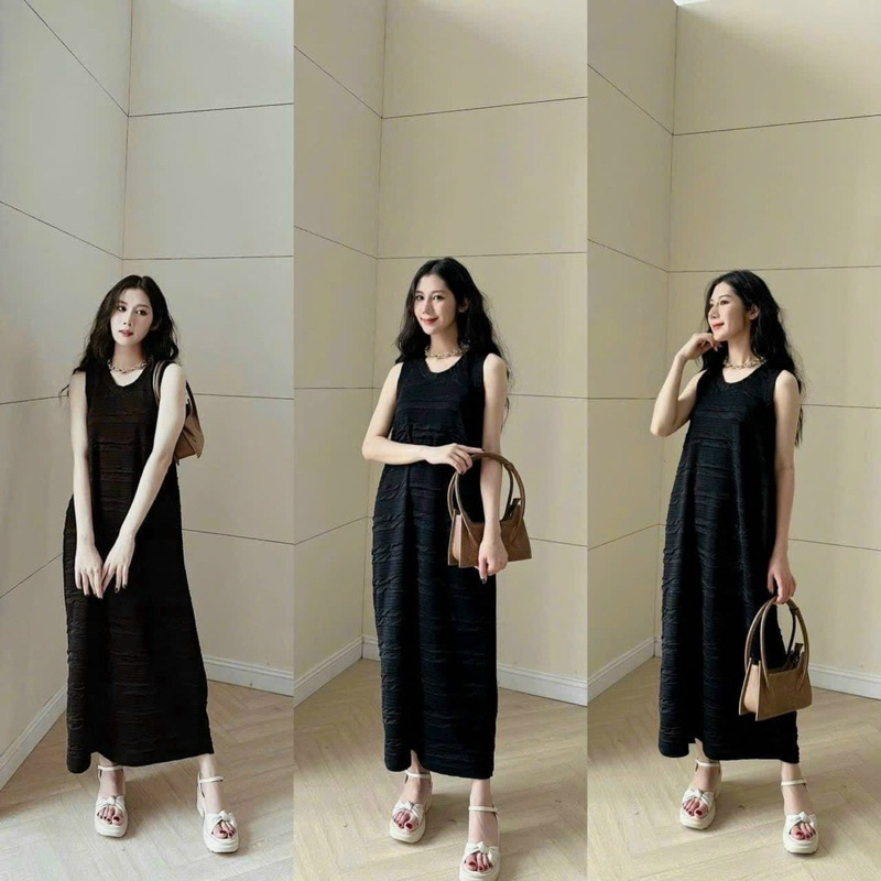 Váy bầu đẹp thiết kế Aidenshop đầm bầu suông thời trang công sở cộc tay mùa hè