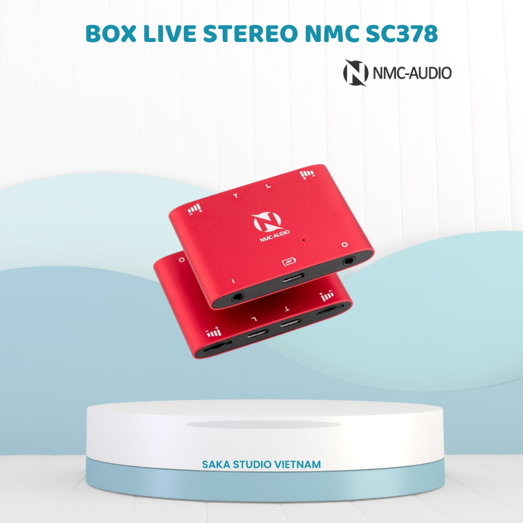 Box livestream stereo cao cấp NMC AUDIO SC378 - Có hỗ trợ PK 2 chiều, Vừa sạc vừa livestream