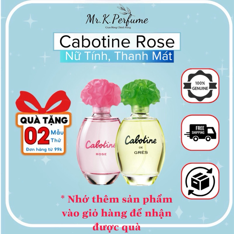 10ml Nước hoa nữ Calotine De Grés/Rose | Nước hoa chính hãng