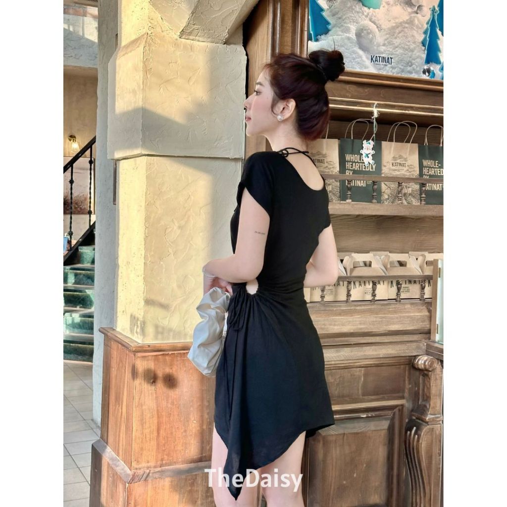 Đầm rút dây eo tà xéo  | Đầm ÉN - TheDaisy
