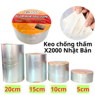 Băng keo chống thấm X2000 NHẬT BẢN Siêu Dính - Băng Dính Chống Thấm Nước Chống Dột Mái Tôn, Dán Tường - Siêu Thị Băng Ke