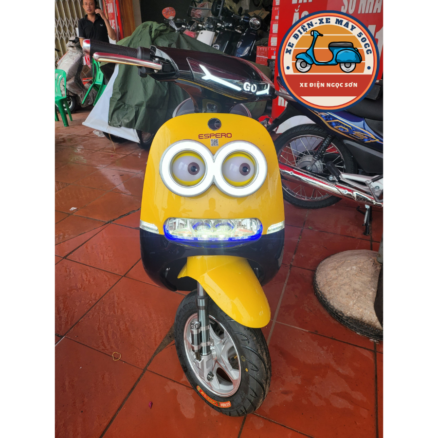 Đèn mắt minion gắn xe điện GOGO DIBAO DK YADEA ESPERO hoặc chế xe khác