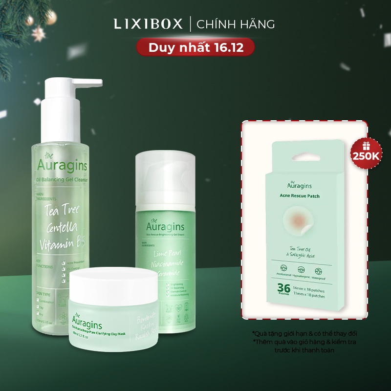 Beauty Box The Auragins Làm Sạch Da Dầu