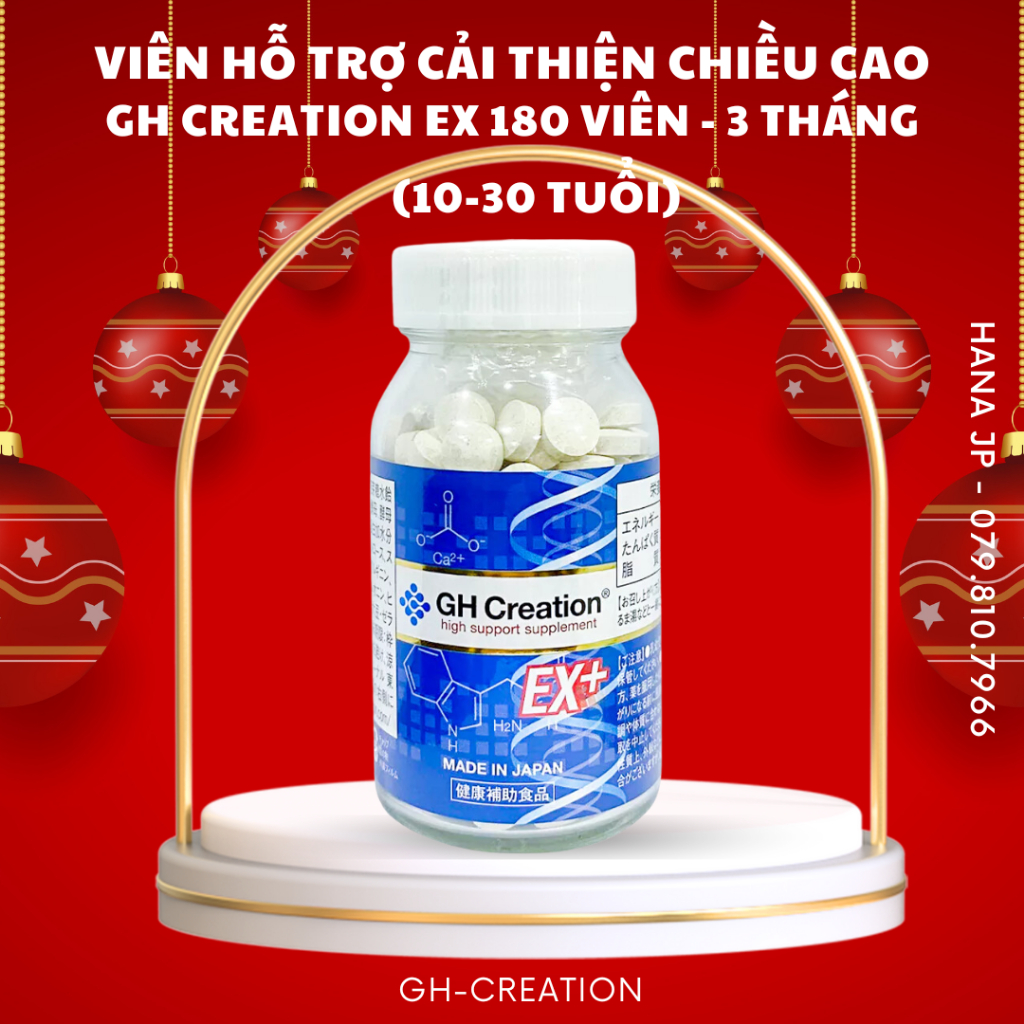 Viên uống hỗ trợ tăng chiều cao GH-CREATION EX+ (mẫu mới 2022) SĂN SEO DRUGSTORE JP