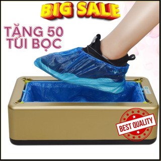 [SALE] Máy Bọc Giày Tự Động. Máy Bọc Giày Dép Đi Trong Nhà Tiện Lợi (Tặng kèm 50 đôi túi nilon bọc giày)