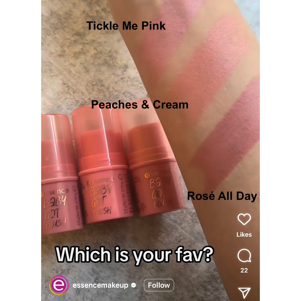 Phấn Má Hồng Essence Baby Got Blush Shade Peaches & Cream