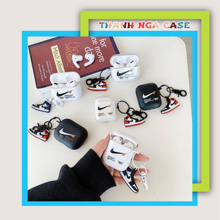 Case airpod 1/2/pro trong suốt in hình thương hiệu