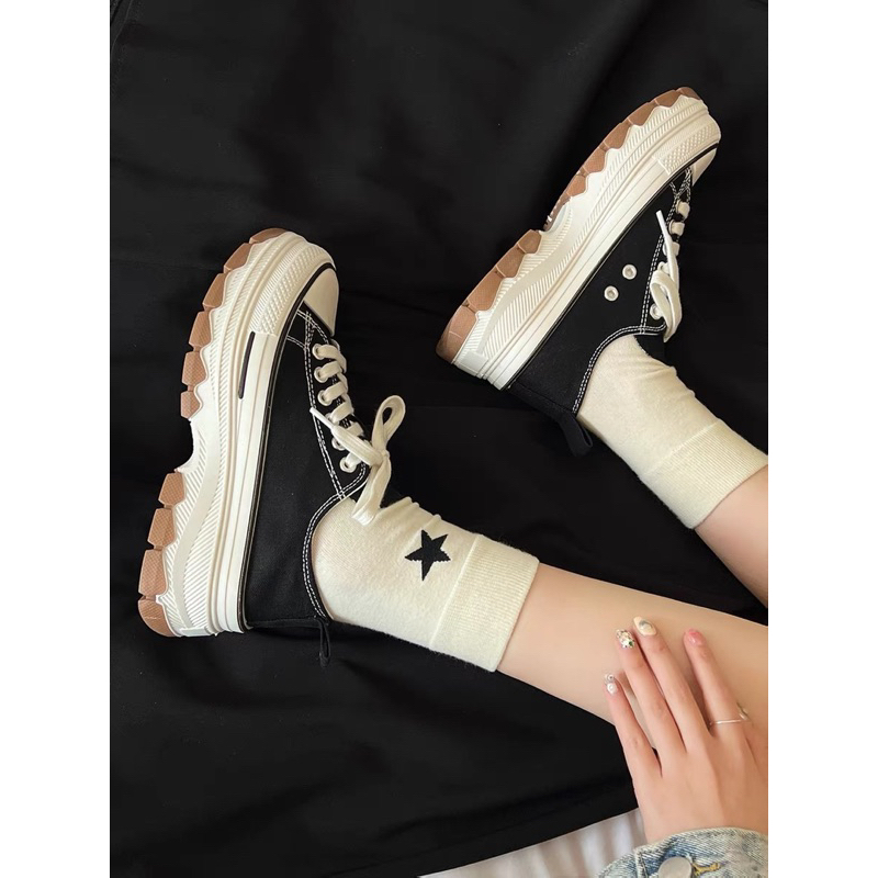 Giày vải thể thao đế dày 5cm hàng loại 1 order