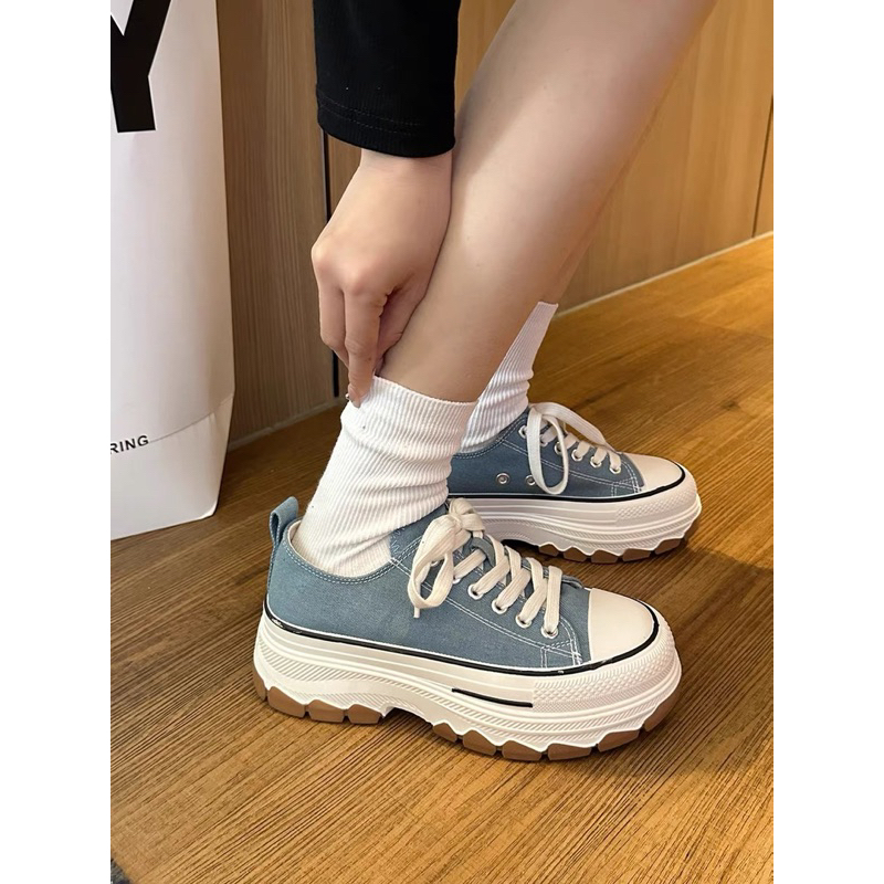 Giày vải thể thao đế dày 5cm hàng loại 1 order