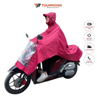 Áo mưa cánh dơi 1 đầu - Áo mưa trùm vải dù loại trơn hàng cao cấp 81-1G - Aomuatuanphong