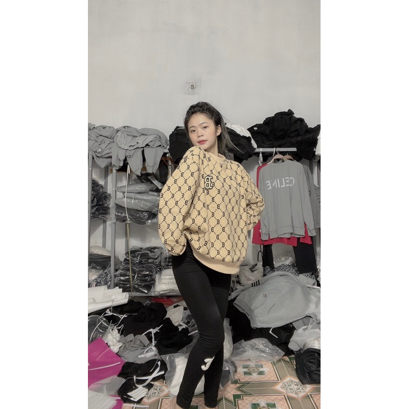 Quần legging logo x lông co dãn ảnh thật